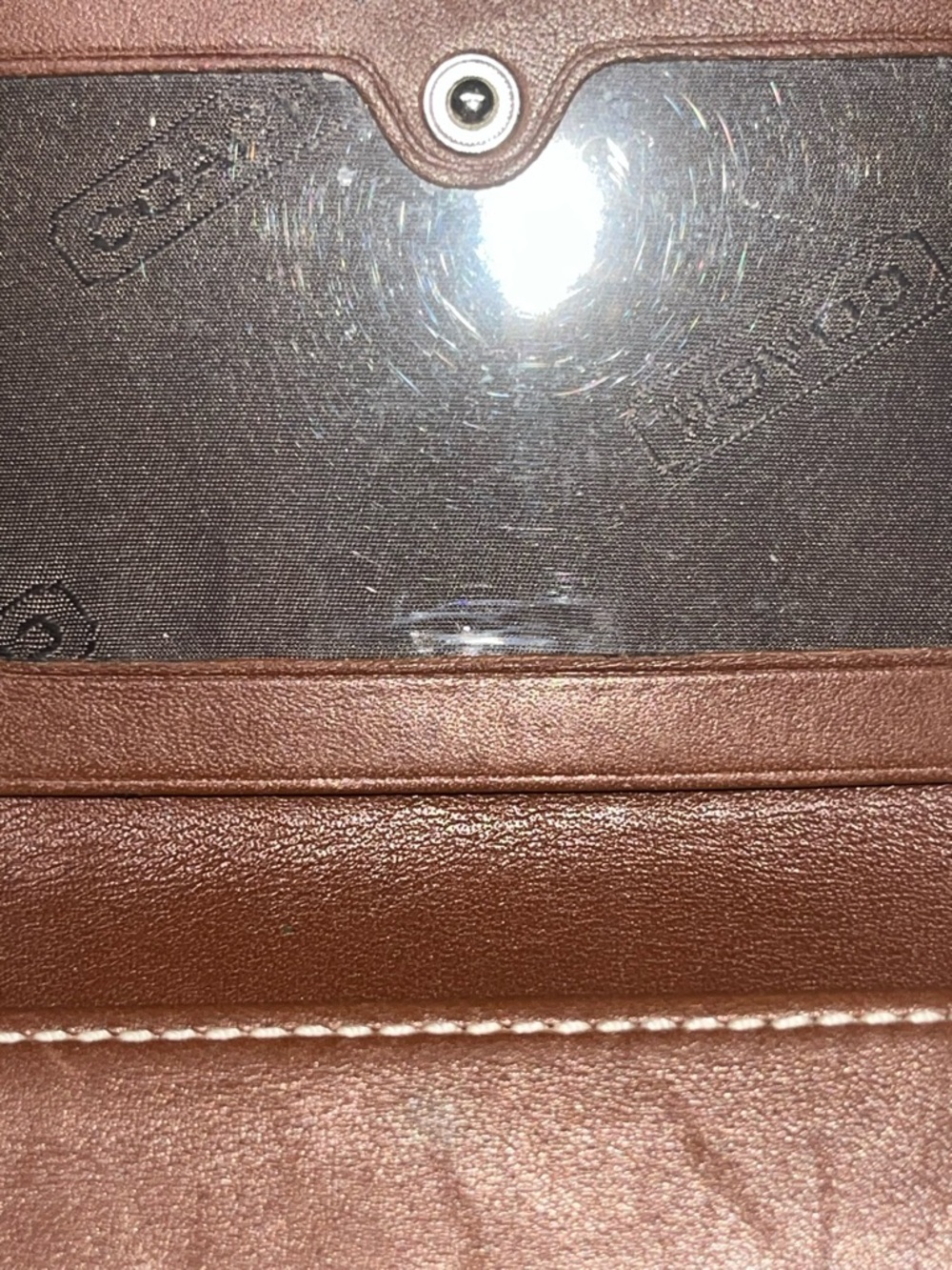 Coach Tan & Brown Jacquard Vintage Card Case - Picture 6 of 6